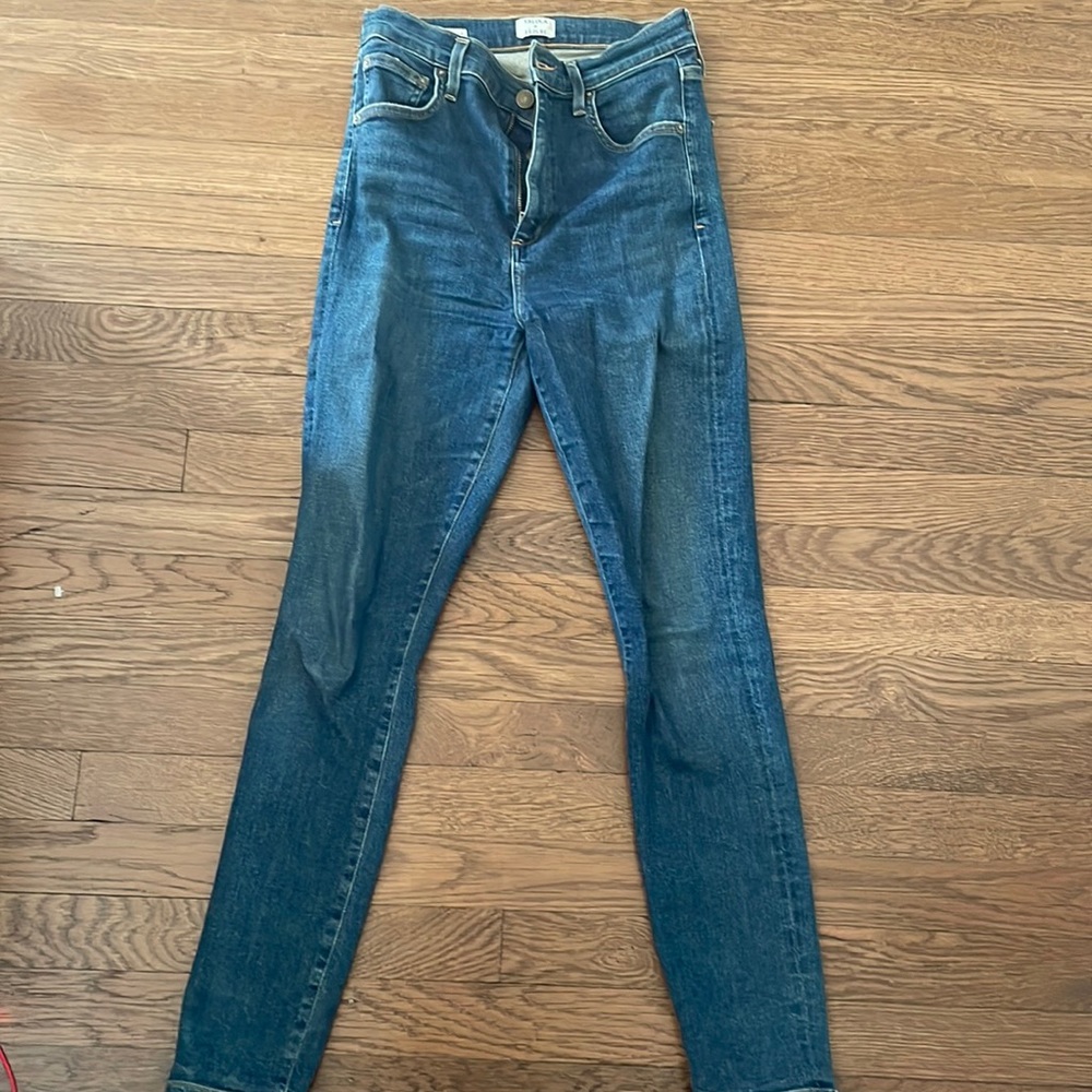 Tallis x AGOLDE sky high skinny jeans